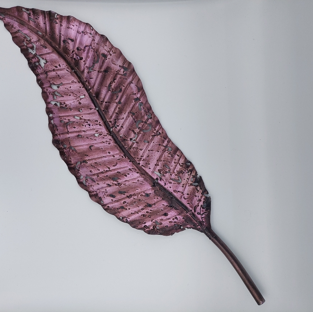 Beautiful Purple Metallic Decorative Leaf